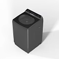 Black Modern Washing Machine With Top Control Panel And Sleek Design 3d model