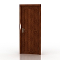 Modern Interior Door Solid Wood Door 3d model