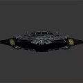 Futuristic Spaceship With Sleek Design Complex Structure And Multiple Engines For Space Exploration