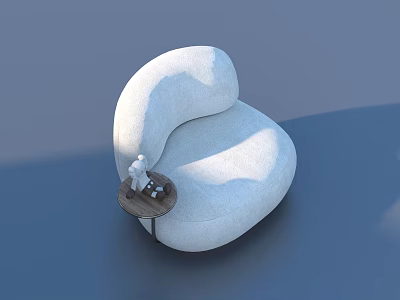 Sofa single chair 3d model