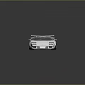 White Sports Car With Sleek Wedge Shaped Body And Rear Spoiler On Reflective Surface
