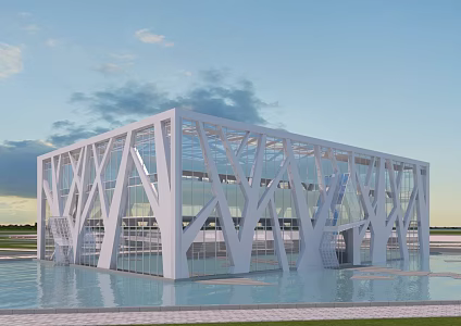 Co-build office building 3d model