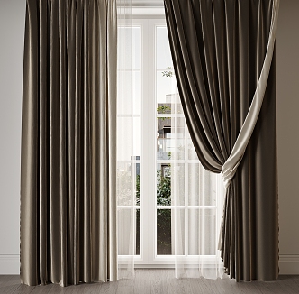 Curtain Screen Window Blinds Dream Curtain Shangri-La Curtain 3d model