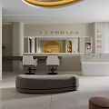 Modern SPA Beauty Center Interior Design With Massage Beds And Skincare Products