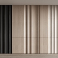 Modern wall panel wood veneer wall panel 3d model