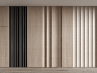 Modern wall panel wood veneer wall panel 3d model