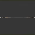 Two Ornate Medieval Swords With Double Edged Metal Blades Leather Wrapped Handles And Decorative Hilts