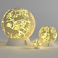 Golden Magpie Lamp 3d model