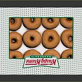 Delicious Fresh Mary Anne Donuts In Green Polka Dot Box
