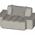 Modern Minotti Single Sofa 3d model