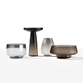 Elegant Ceramic and Glass Flower Vases with Modern Design for Home Decoration