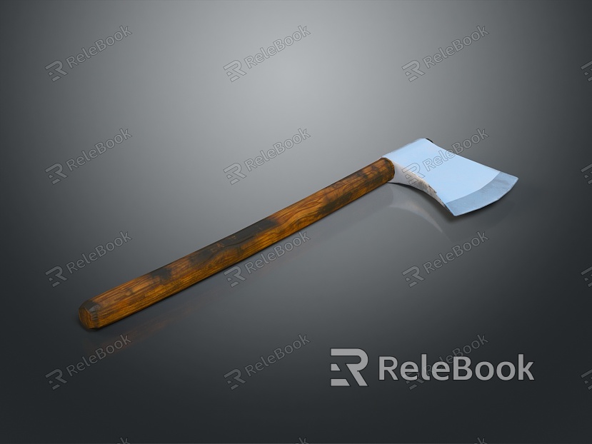 Tomahawk Axe Wooden Axe Handle Axe Mountain Axe Chopping Wood Axe Chopping Wood Axe Magic Axe model