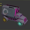 Blue Military Truck With Circular Logo And The Collection Text Cab Cargo Body And Wheels