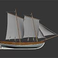 modern sailing ship ancient ship ancient warship large ancient ship ancient warship 3d model