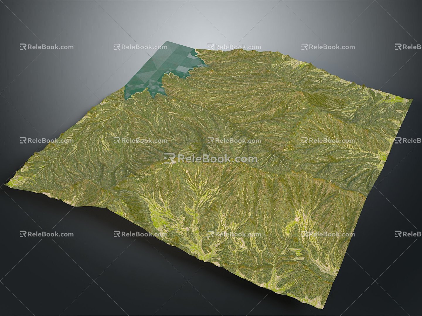 Geography, topography, mountain shape, ridge, ridge, valley, mountain range, canyon, geomorphology, mountain peak, mountain body 3d model