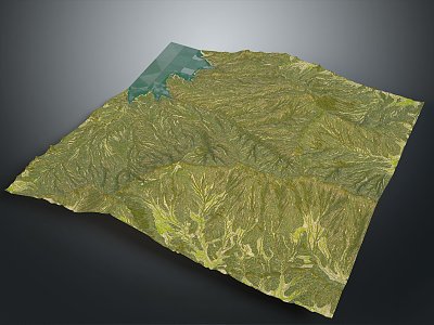 Geography, topography, mountain shape, ridge, ridge, valley, mountain range, canyon, geomorphology, mountain peak, mountain body 3d model