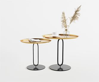 Light Luxury Side Table 3d model