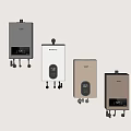 Haier Wall Mounted Water Heaters With Digital Display And Various Designs 3d model