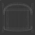 Modern Wooden Single Chair With Armrests For Home Living Room Furniture