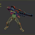 Mech Warrior Mech Soldier Machine Battlearm Mechanical Battlearm Machine Fighter Robot 3d model