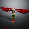 Character Warrior Wings Sci-Fi Warrior Sci-Fi Character Game Character Realistic Character 3d model