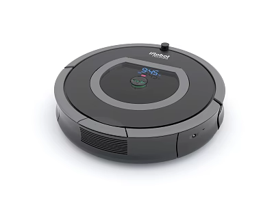 Philips Smart Robotic Vacuum Cleaner With Digital Display For Automatic Home Cleaning 3d model