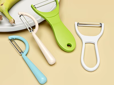 Various Colors Vegetable Fruit Peelers Kitchen Tools For Home Use 3d model