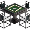 New Chinese Chess and Card Room Table Mahjong Table Automatic Mahjong Table 3d model