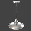 Modern Hanging Pendant Light With Metal Round Shade And Illuminated Design