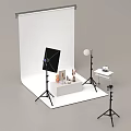 Wedding Dress Shop Bridal Photography Setup With Lighting Props And Backdrop For Dress Shoots