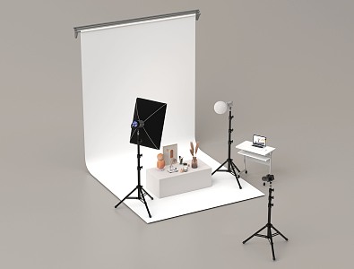 Modern Wedding Photography Studio Photography Equipment Camera Reflector 3d model