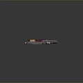 Red Grip Handgun with Magazines and Scattered Bullets on Wooden Floor