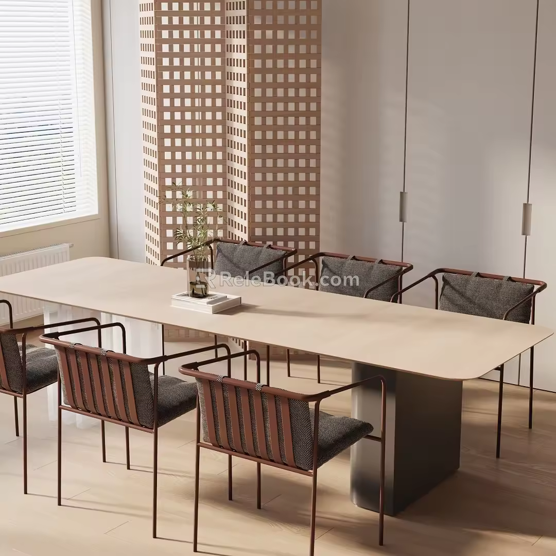 Modern table combination 3d model