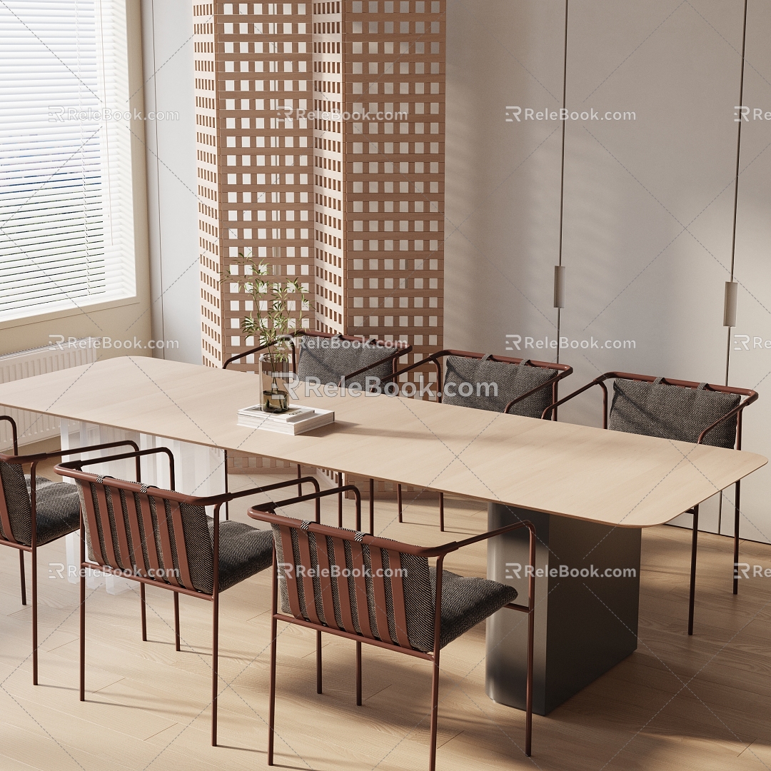 Modern table combination 3d model