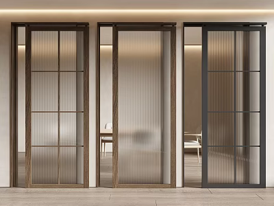 Stylish Barn Doors For Modern Interior Spaces 3d model