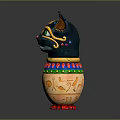 Vibrant Cat Shaped Decorative Furniture Ornament With Colorful Patterns And Green Eyes
