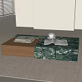 Modern Middle Ancient Tea Table 3d model