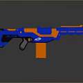 NERF Elite Toy Gun With Blue And Orange Plastic Design For Kids Play