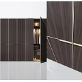 Modern Wardrobe Designs in Various Colors Featuring Open Door Hanging Clothes and Interior Lighting