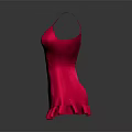 Pink Sleeveless Dress With Ruffle Hem Smooth Fabric And Feminine Fashion Design