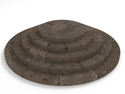 stone round abutment stone abutment stone ladder 3d model stone round abutment stone abutment stone ladder 3d model
