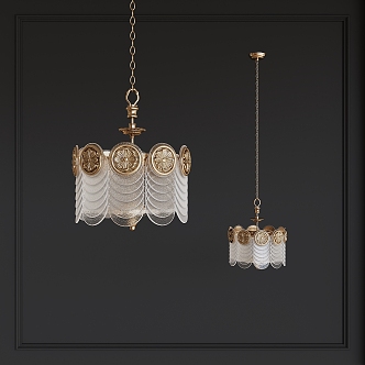 Vintage chandelier 3d model