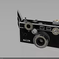 Vintage Film Camera With Classic Design And Manual Control Knobs 3d model