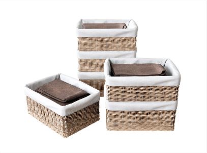 Modern Storage Basket Utensils Bamboo Basket Bamboo Basket Dirty Clothes Basket Storage Frame 3d model