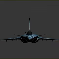 Blue Camouflage Fighter Jet Model Showcasing Aerospace Engineering Design