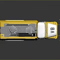 Yellow VB Model Truck With Roof Equipment And Front Plow Design