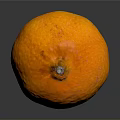Fresh Ripe Orange With Vibrant Orange Color And Smooth Skin Placed On Dark Reflective Background