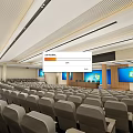 Modern Lecture Hall 3d model