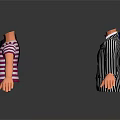 Colorful Headless Mannequins Wearing Various Clothing Styles Holding Hands Together