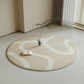 Round carpet 3d model